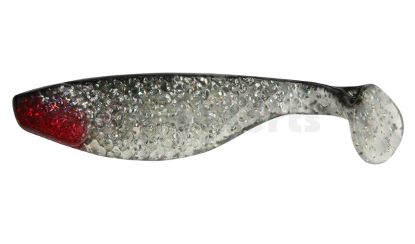 000108065 Aqua 3" (ca. 8,0 cm) klar silber-glitter / schwarz