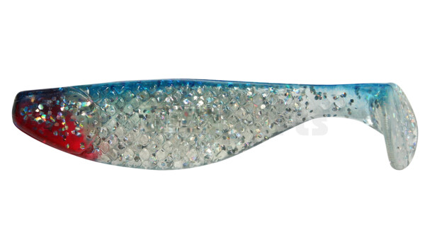 000108085 Aqua 3" (ca. 8,0 cm) klar silber-glitter / blau