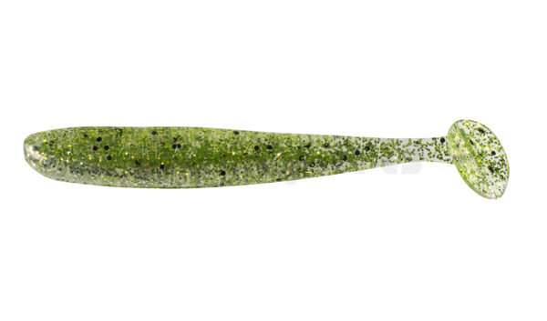 003408B303 Bass Shad 3“ (ca. 7,5 cm) klar silber Glitter / chartreuse Glitter