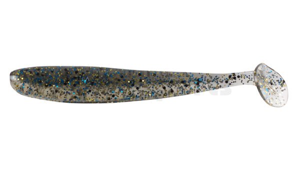 003408B587 Bass Shad 3“ (ca. 9 cm) clear sand / smoke blue gold glitter