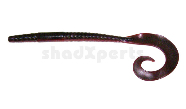 002919008 Big Curl Tail Worm 10" (ca. 19 cm) Red Shad