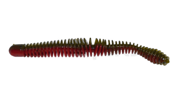 002512008 Coontail Ringer Worm 4,75" (ca. 11,5 cm) Green Pumkin/Texas Red
