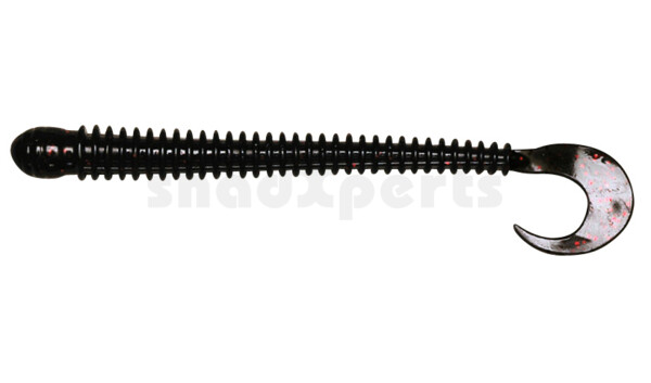 002511010 Drop Shot Ringer Worm 4" (ca. 10,5 cm) Black Neon