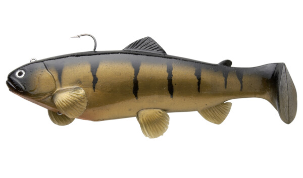 SBT15YP Castaic-Swim-Bait-Trout - 6" (15cm) sinking im Hartschalenblister Yellow Perch