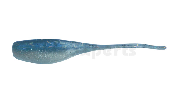 002405015 Stinger Shad 2" (5,2cm) perlweiss / ozeanblau glitter