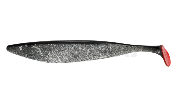 000430065-S Megalodon 12" (ca. 30,0 cm) klar silber-Glitter / schwarz