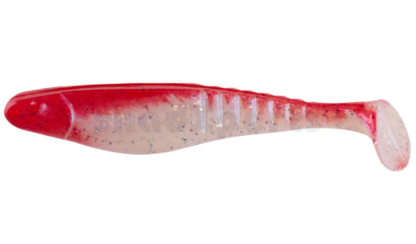 000812045 Shark 4" (ca. 11,0 cm) bluepearl-glitter / red