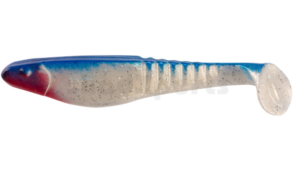 000812053 Shark 4" (ca. 11,0 cm) goldperl-Glitter / blau