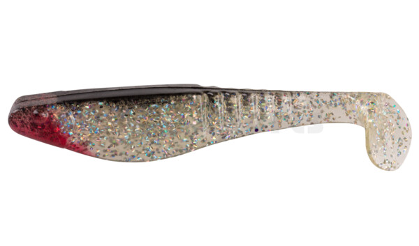 000812065 Shark 4" (ca. 11,0 cm) klar silber-Glitter / schwarz