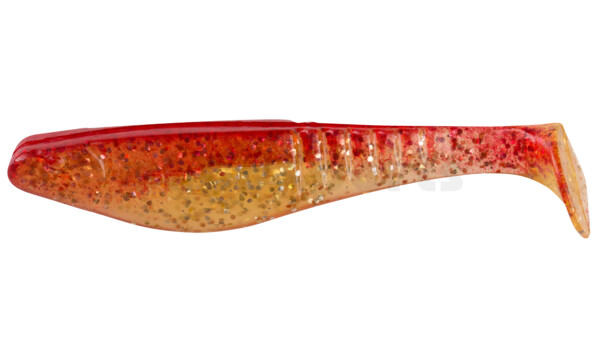 000812079 Shark 4" (ca. 11,0 cm) klar gold-Glitter / rot