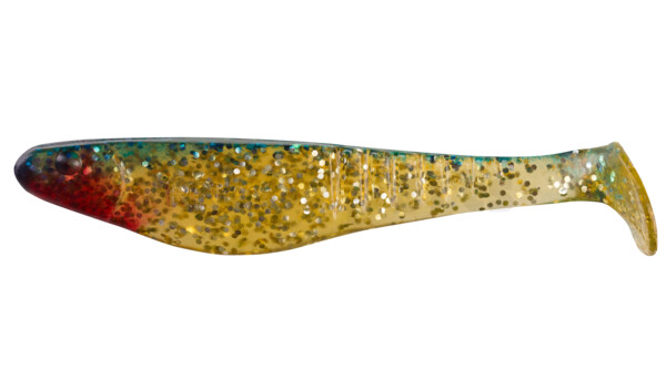 000812080 Shark 4" (ca. 11,0 cm) klar gold-Glitter / blau