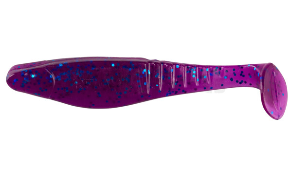 000812110 Shark 4" (ca. 11,0 cm) clear-purple-electric-blue-glitter
