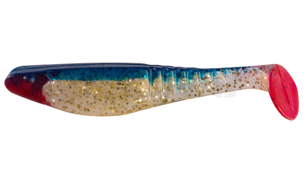 000812257 Shark 4" (ca. 11,0 cm) milchgold-Glitter / blau