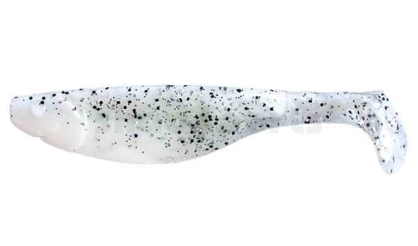 000212B008 Kopyto-River 4" (ca. 11,0 cm) white / clear salt´n pepper flake