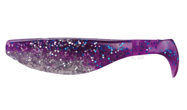 000212B314 Kopyto-River 4" (ca. 11,0 cm) clear silver glitter / violet-electric blue glitter