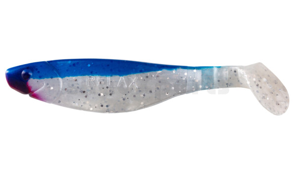 000212035 Kopyto-River 4" (ca. 11,0 cm) pearlwhite-glitter / blue