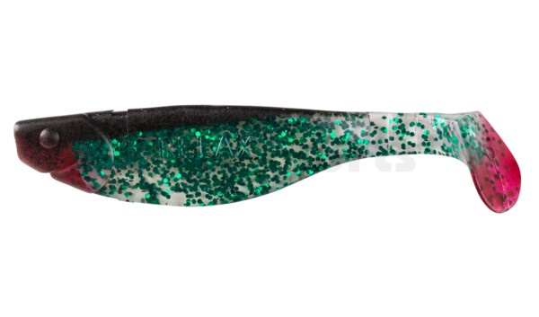 000212286 Kopyto-River 4" (ca. 11,0 cm) clear green Jumboflake / black