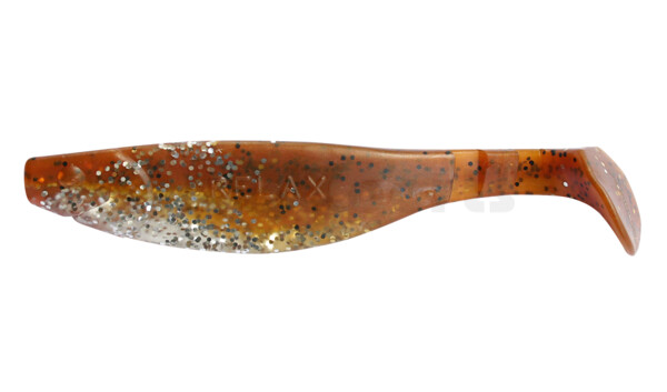 000214B111 Kopyto-River 5" (ca. 13,0 cm) clear silver glitter / brown amber (olive)-black glitter