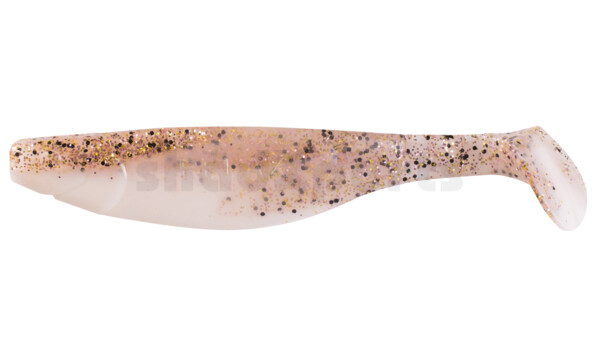 000214B311 Kopyto-River 5" (ca. 13,0 cm) white / clear black ´n copper flake