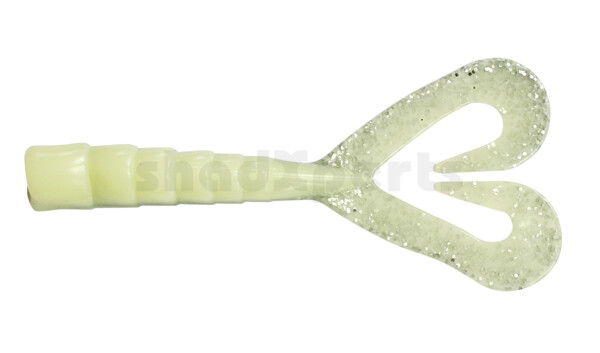 000610DT-03 Big Twin Tail 4"(ca.10cm) glow - silver glitter