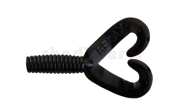 000604DT-029 Twister 2" Doubletail regulär (ca. 4,5 cm) black