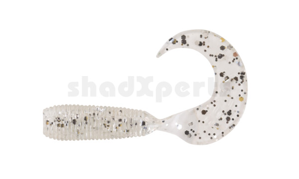 000602022 Twister 3/4" regulär (ca. 2,0 cm) clear silver glitter