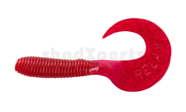 000606076 Twister 2,5" regulär (ca. 6,0 cm) clear red glitter