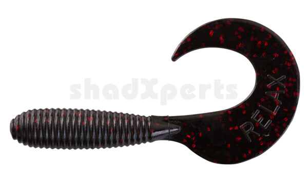 000607204 Twister 3" regulär (ca. 7,0 cm) black red glitter
