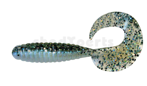000508B031 Twister 4" laminiert (ca. 8,0 cm) blauperl / klar salt´n pepper glitter