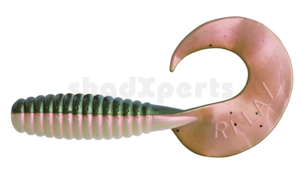000508B003 Twister 4" laminated (ca. 8,0 cm) pearl / rainbowtrout