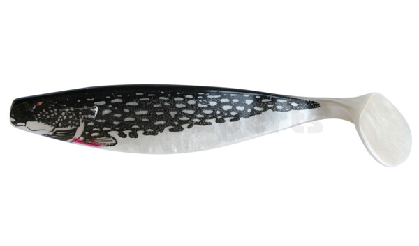 000416-007PIB Xtra-Soft-Nature 6" (ca. 16,0 cm) pearlwhite / pike (black)