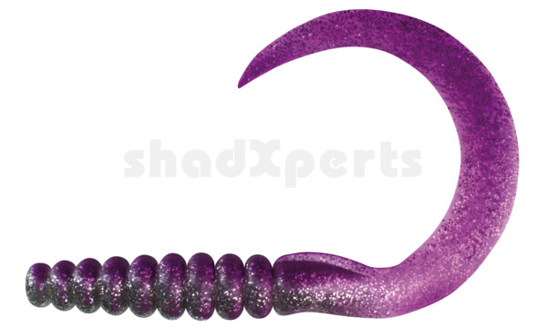 000628081 SX XXL Grub 11" klar silber-Glitter / purpur