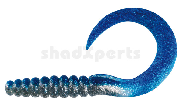 000628085 SX XXL Tail 11" clear silver-glitter / blue
