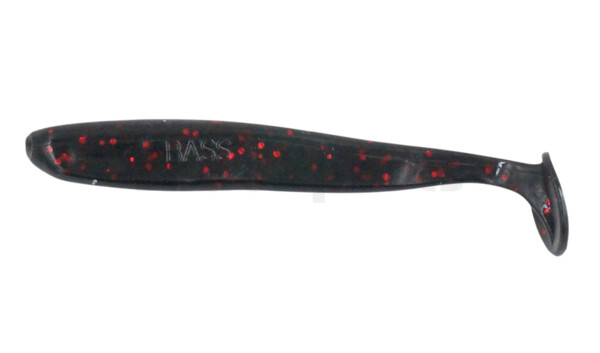 003408204 Bass Shad 3“ (ca. 9 cm) black-red-glitter