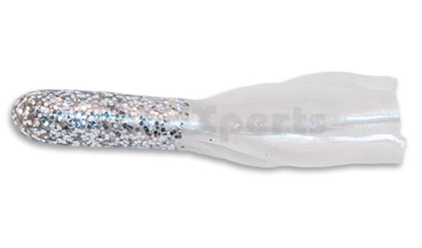 001605009 Crappie Tube 1.75" (ca. 4,5 cm) Silver Glitter/Pearl