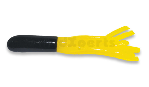 001604028 Crappie Tube 1.5" (ca. 3 cm) Black/Yellow