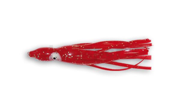 006616021 Octopus 6" (ca. 16cm) red silver glitter