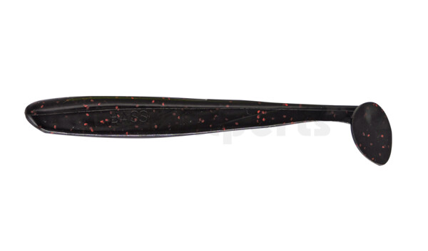 003413204 Bass Shad 4,5“ (ca. 13 cm) schwarz-rot-Glitter