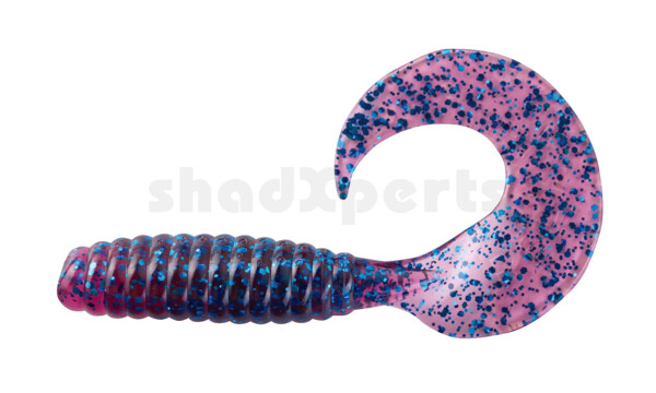 000608165 Twister 4" regulär (ca. 8,0 cm) clear-purple-electric-blue-glitter