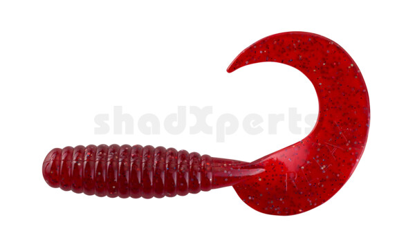 000613076 Xtra Fat Grub 5,5" regular (ca. 13,0 cm) clear red glitter
