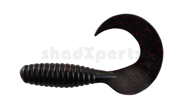 000613204 Xtra Fat Grub 5,5" regular (ca. 13,0 cm) black red glitter