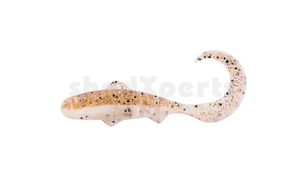 000935B311 Banjo Twister 1" (ca. 3,5 cm) reinweiss / klar kupfer, schwarz Glitter