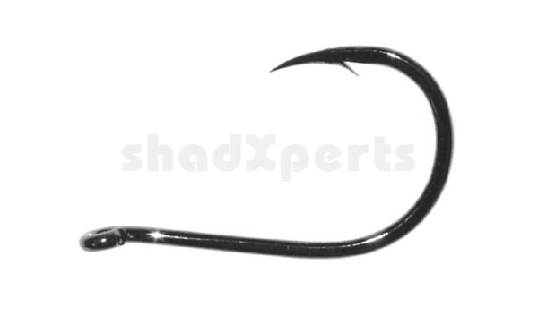 D26Z1 Daiichi Drop Shot´n Nose Hook, Black Nickel #1 , 8 Hooks/blister