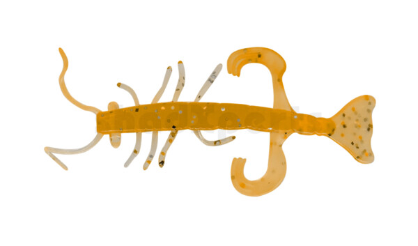 002208B023 Shrimp 3" (ca. 8,0 cm) goldperl / motoroil Glitter