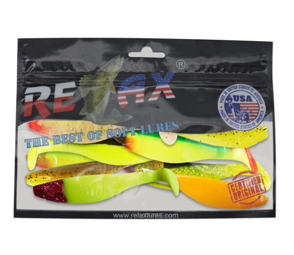 000212MIX2 Kopyto-River 4" Farbmix FLUO Original Relax ZIP BAG (wiederverschließbar)