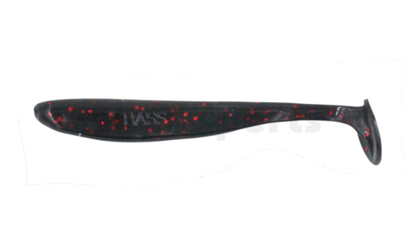 003407204 Bass Shad 2.5“ (ca. 7 cm) black-red-glitter