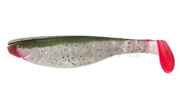000212135 Kopyto-River 4" (ca. 11,0 cm) pearlwhite-glitter / boddengreen(green watermelon)