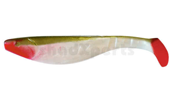 000216148 Kopyto-River 6" (ca. 16,0 cm) pearlwhite / boddengreen(green watermelon)