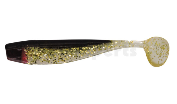 002011078 King-Shad 4" (ca. 11,0 cm) clear gold-glitter / black
