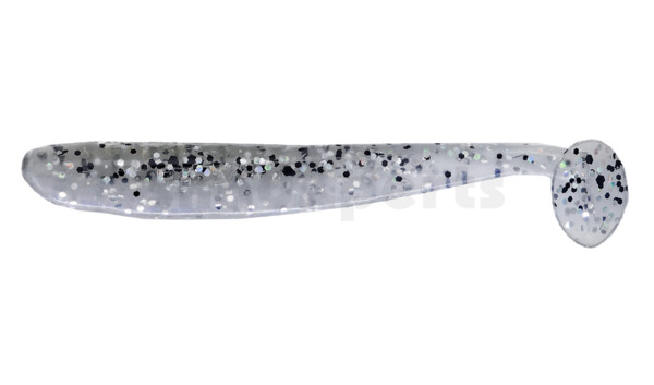 003408B031 Bass Shad 3“ (ca. 7,5 cm) blauperl / klar salt´n pepper Glitter